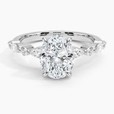 Anel de Noivado Mond com Moissanite 2.5ct Oval